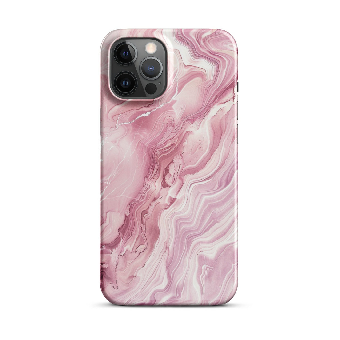 Blush marble phone case for iPhone, minimalist style